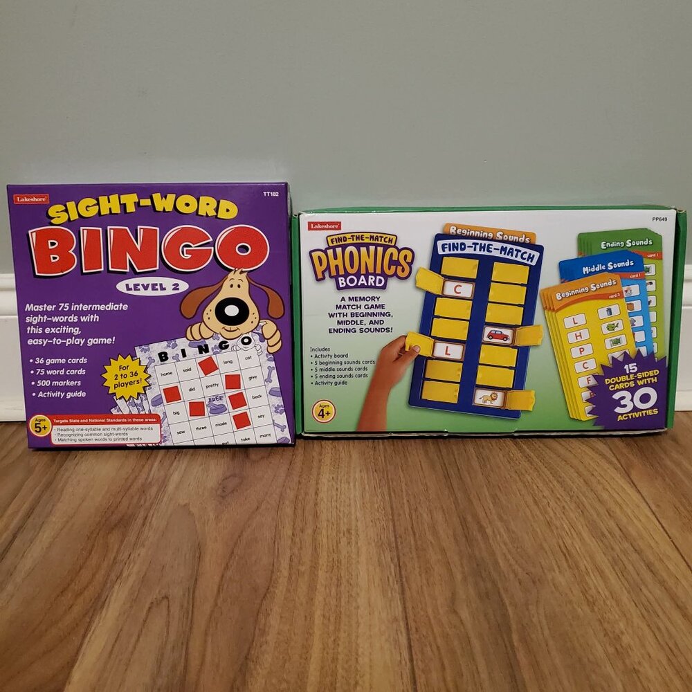 Lakeshore Sight Word Bingo & Phonics Board